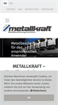 Mobile Screenshot of metallkraft-maschinen.de