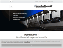 Tablet Screenshot of metallkraft-maschinen.de